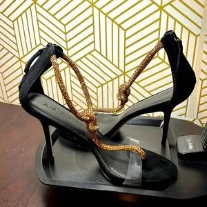 Aminah Abdul Jillil Shoes Hand Embellished Crystal Rope